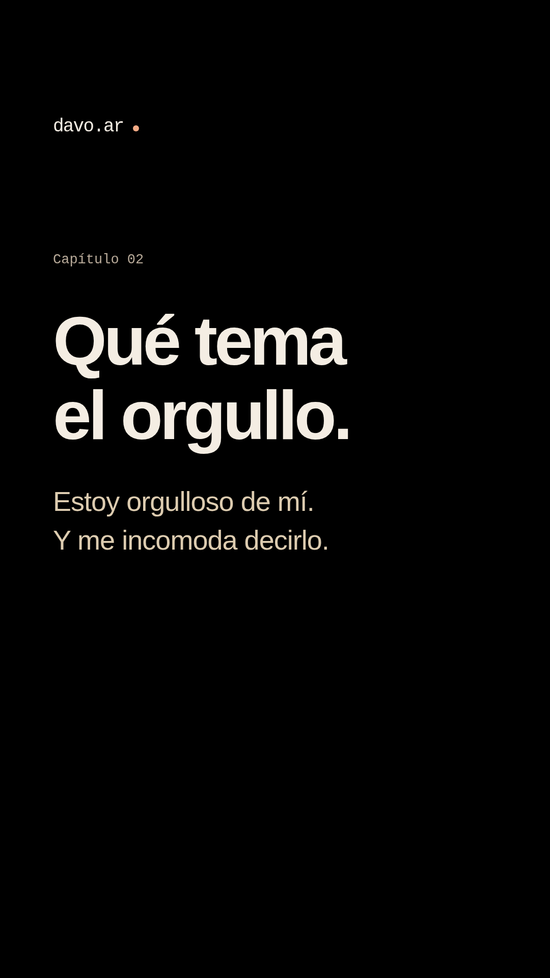 Placa: Qué tema el orgullo.